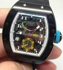 Replica Richard Mille RM 036 black case white shadow Men Watch